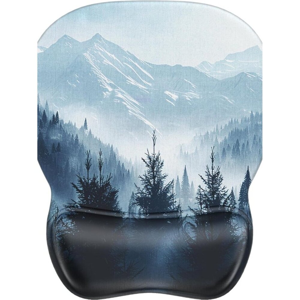 Gel Wrist Rest Mouse Pad Cloud Forest Ergonomic Support